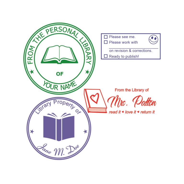 Teacher & Personal Library Stamps